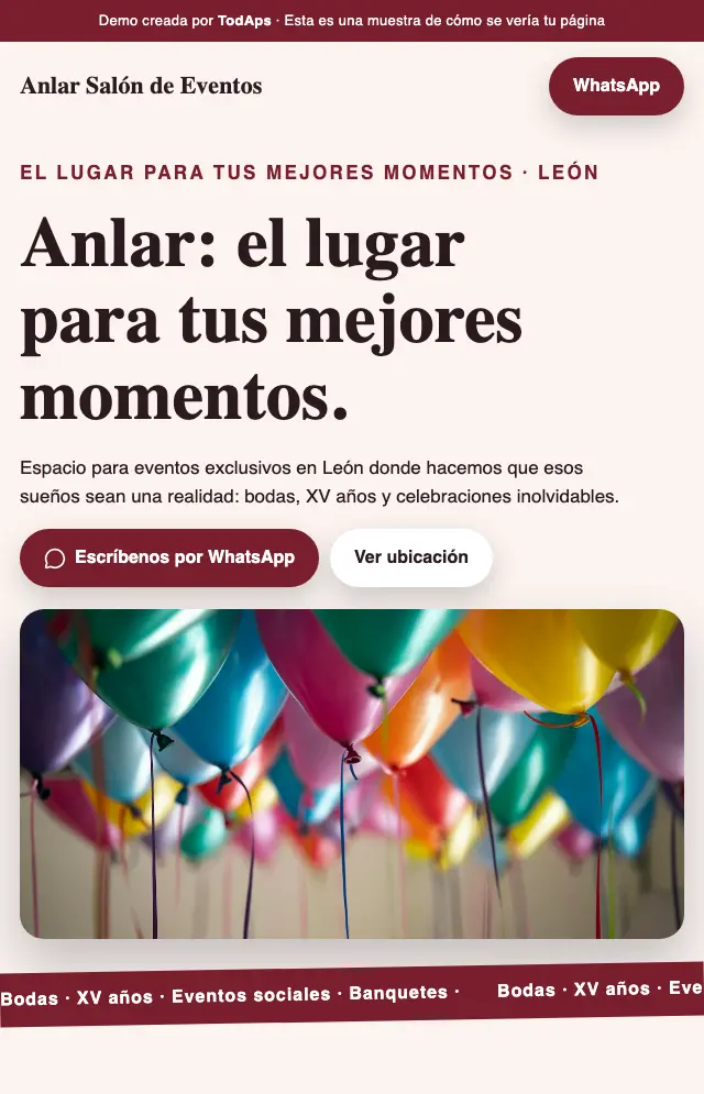 Vista previa de Anlar Sal&oacute;n de Eventos