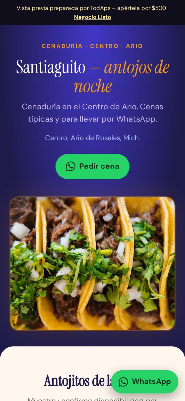 Vista previa de Cenadur&iacute;a Santiaguito