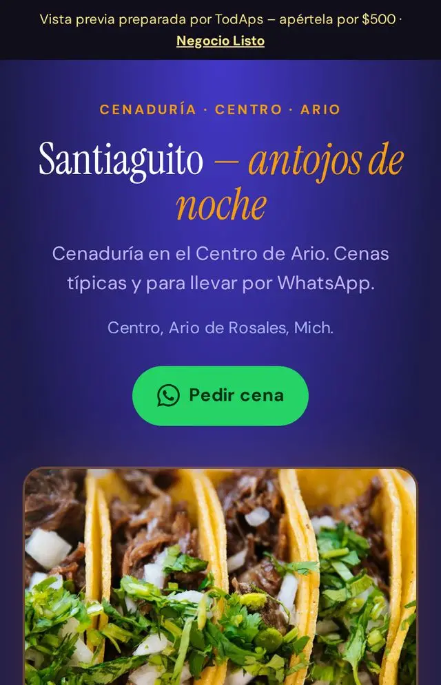 Vista previa de Cenadur&iacute;a Santiaguito