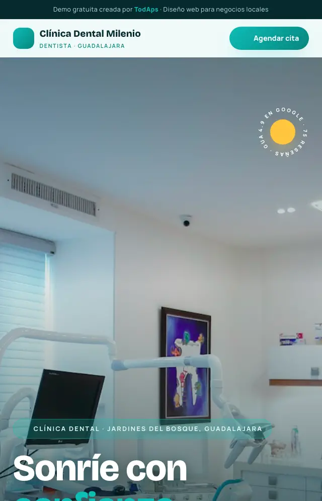 Vista previa de Cl&iacute;nica Dental Milenio