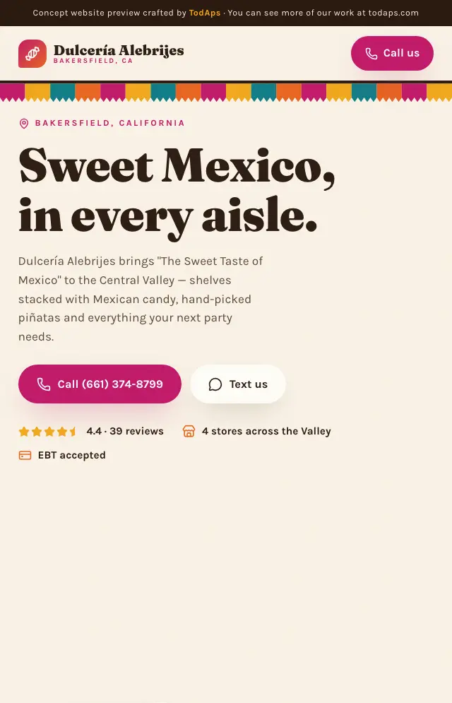 Vista previa de Dulceria Alebrijes