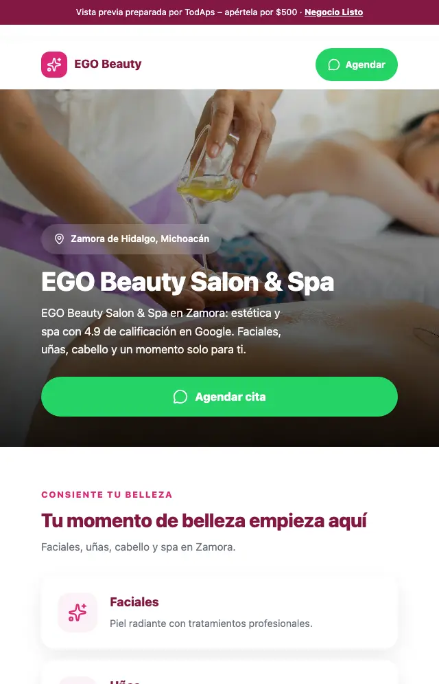 Vista previa de EGO Beauty Salon & Spa