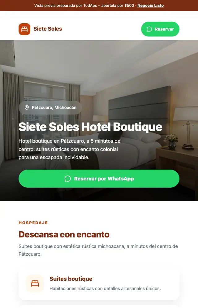 Vista previa de Siete Soles Hotel Boutique