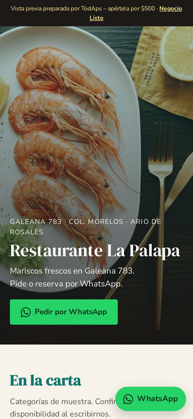 Vista previa de Restaurante La Palapa