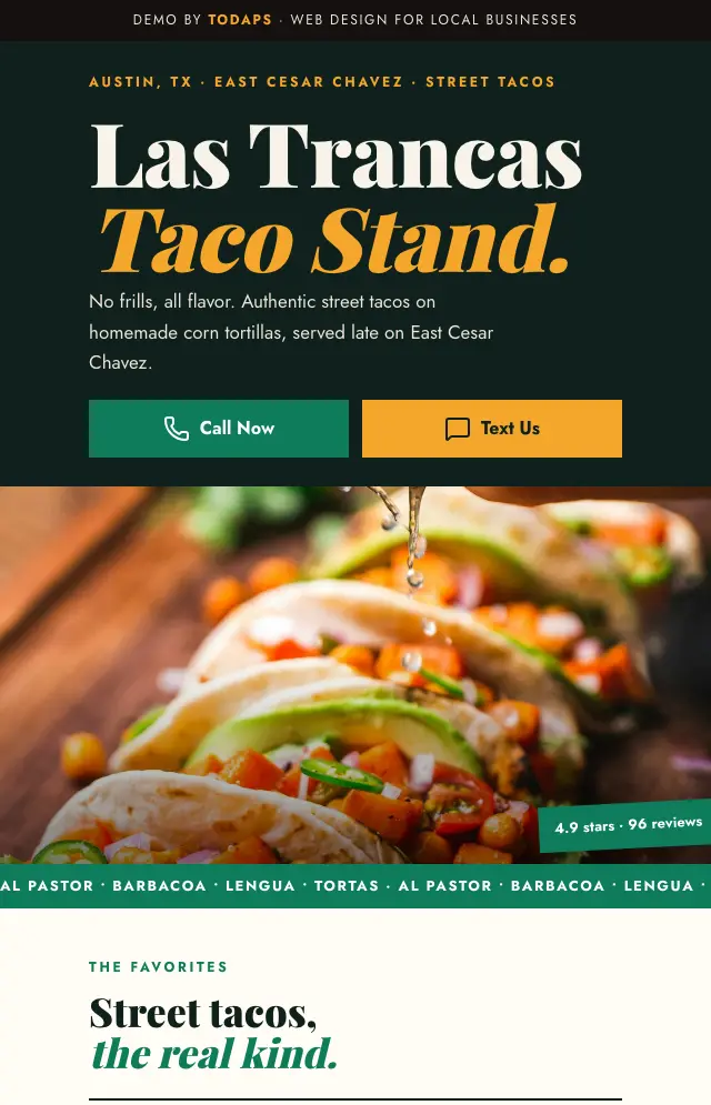 Vista previa de Las Trancas Taco Stand