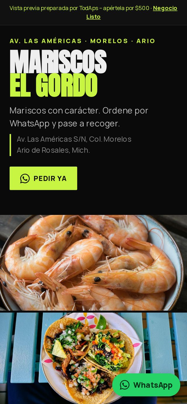 Vista previa de Mariscos El Gordo