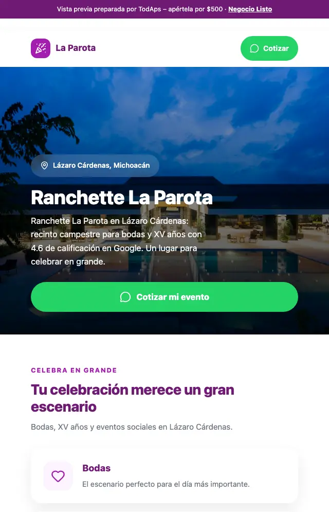 Vista previa de Ranchette La Parota