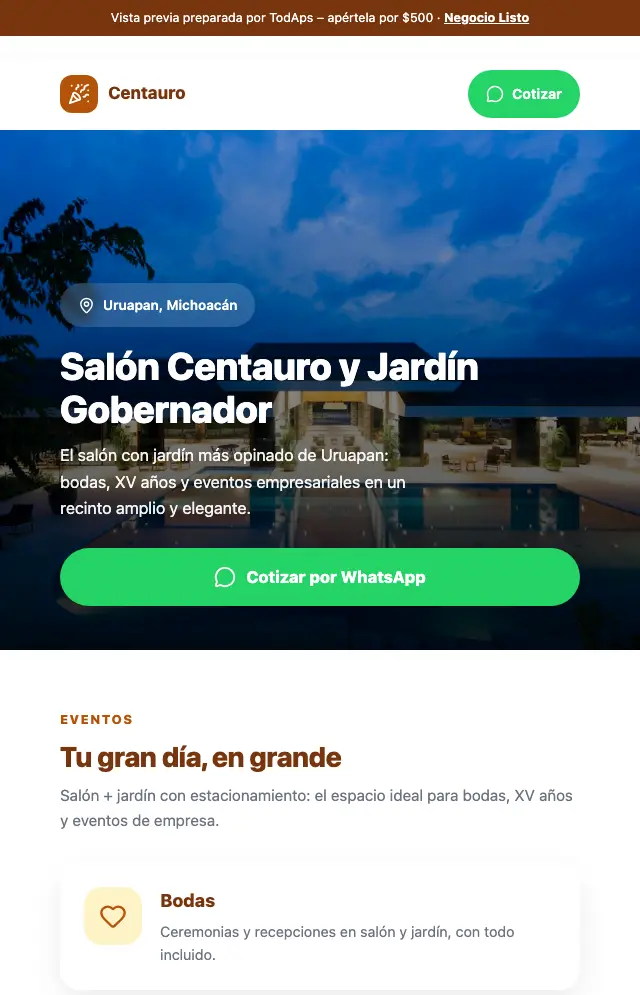 Vista previa de Sal&oacute;n Centauro