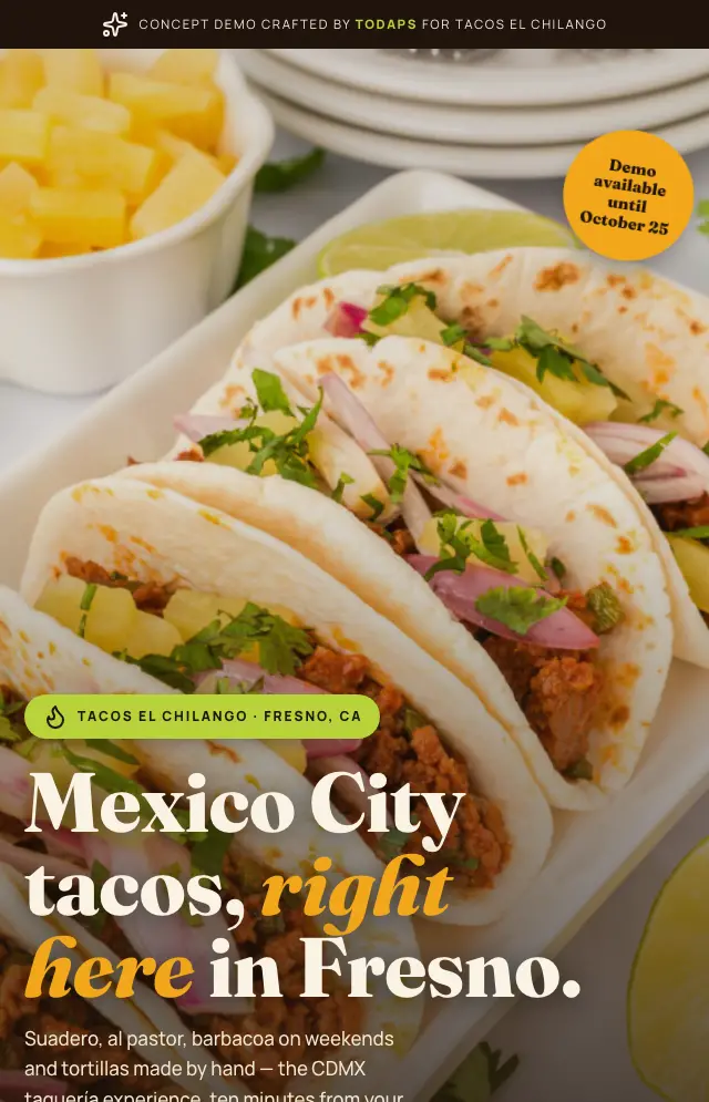 Vista previa de Tacos El Chilango