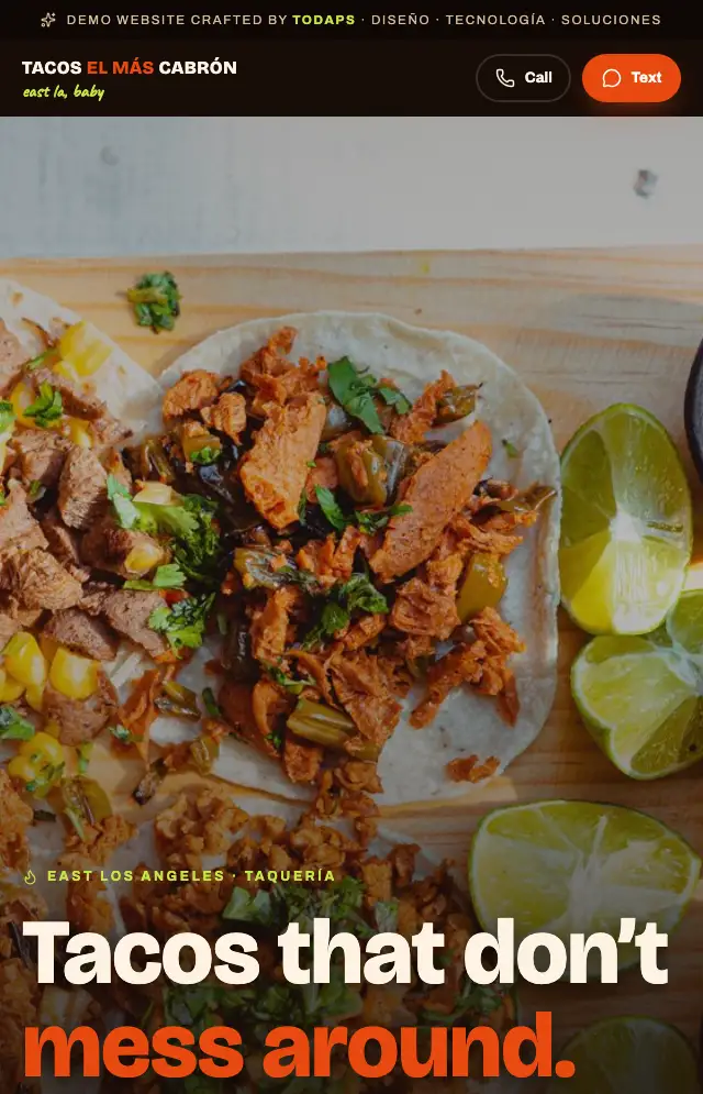 Vista previa de Tacos El M&aacute;s Cabr&oacute;n