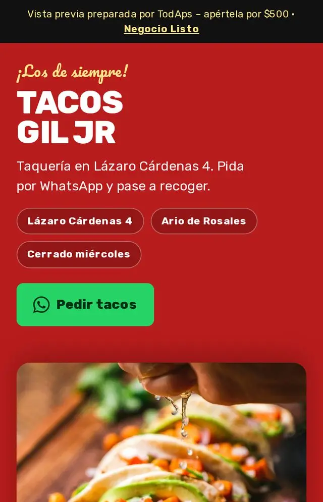 Vista previa de Tacos Gil JR