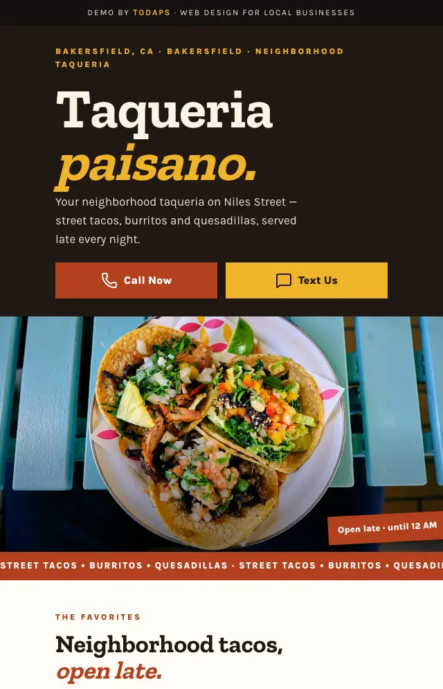 Vista previa de Taqueria Paisano