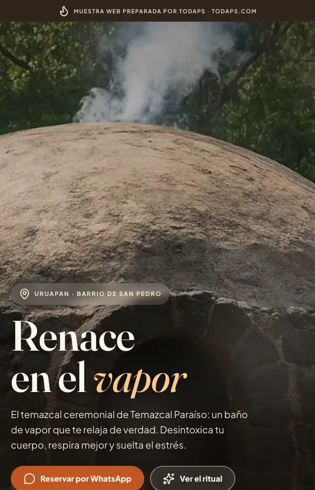 Vista previa de Temazcal Para&iacute;so