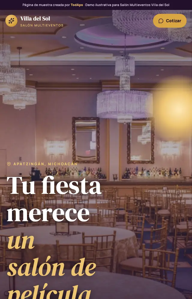 Vista previa de Sal&oacute;n Multieventos Villa del Sol